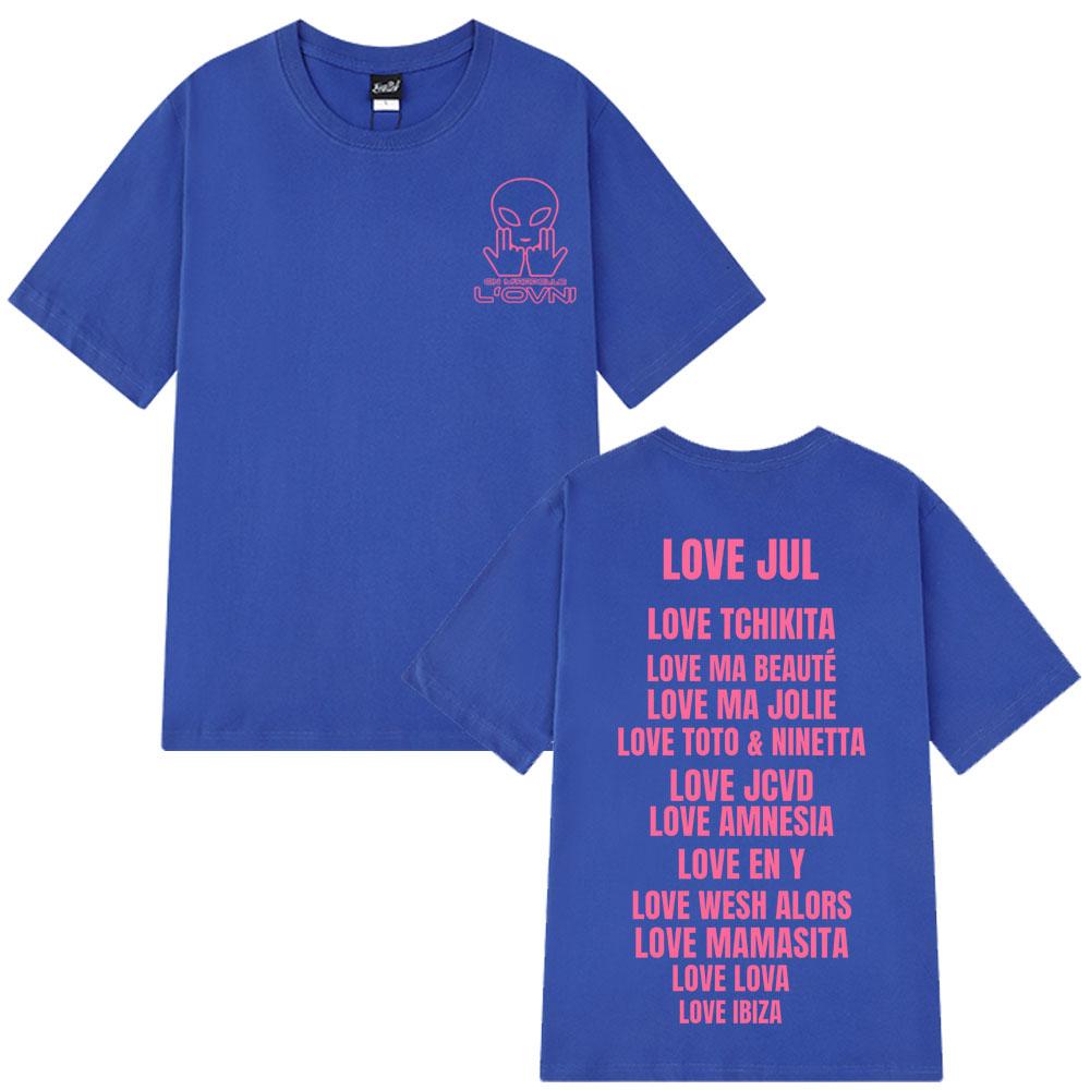 Rapper Jul Love Jul Fashion Graphic T-shirt Women Hip Hop Short Sleeve Cotton Aesthetic Trendy T-shirts Streetwear
