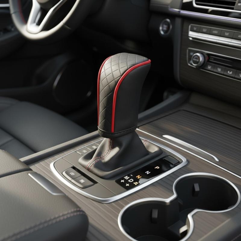 Car Gear Shifts Knob Protector Waterproof Not Slip PU Leather Cover Universal Designs Automotive Shifts Knob Cover 120mm