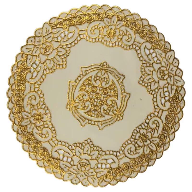 Prosperity Floral Round PVC Coaster 12cm Diameter