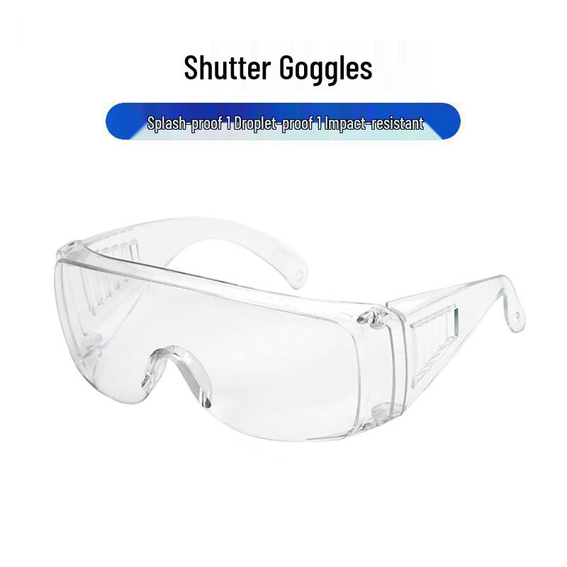 Baishengnu Louvre-Style Safety Goggles, Clear (10-Pack)