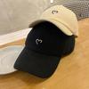 Simple Embroidery Love Baseball Cap Children's Summer Thin Sunshade Sunscreen White Cap Big Head Circumference Versatile Tide