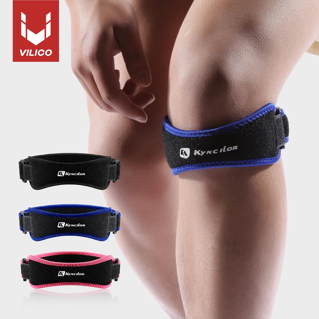 1 Piece Knee Patellar Tendon Knee Support Strape Brace Adjustable Shock Absorption Compression Knee Pad Sleeve for Basketball