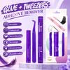 Long-lasting Lash Glue & Tweezers Set Waterproof False Lash Tool Set  Lash Application