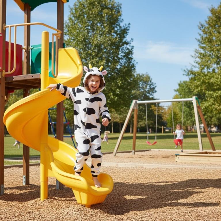 Cow warm one-piece pajamas children's costume kigurumi tracksuit 146-152 Onesie children 015pcN cow - 122-128