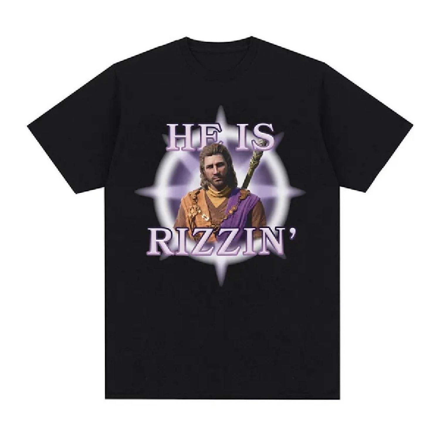 

Горячая игра Gale Baldurs Gate 3 Графическая футболка Мужская Винтажная Готическая Модная Одежда Футболки Повседневная 100% Хлопок Футболка Оверсайз XXXXXL чёрный