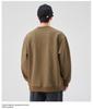 Herren Amerikanisches Retro Plüsch Nähte Rundhals Sweatshirt – Einfarbige, Vielseitige, Lockere Passform Freizeit Oberteil