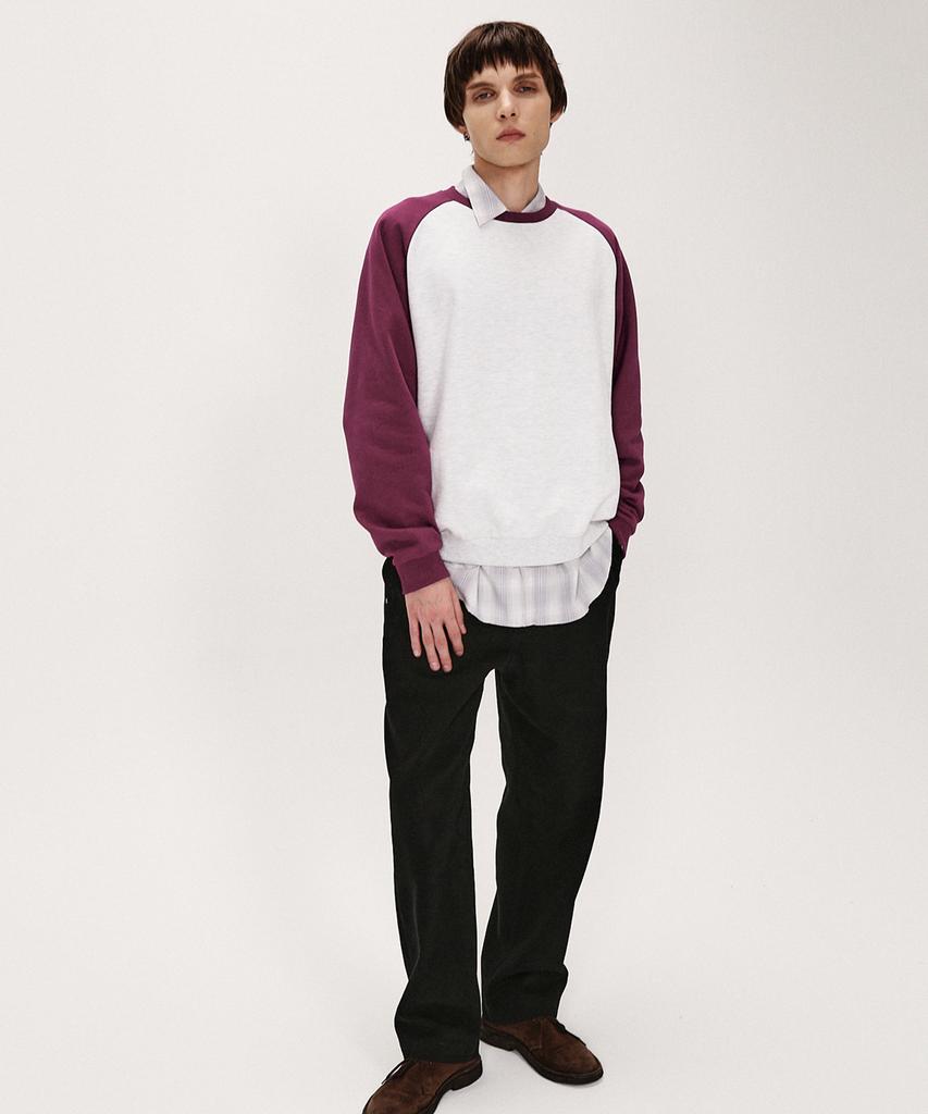 SHIRTER Brushed Reglan Sweatshirt (Burgundy)