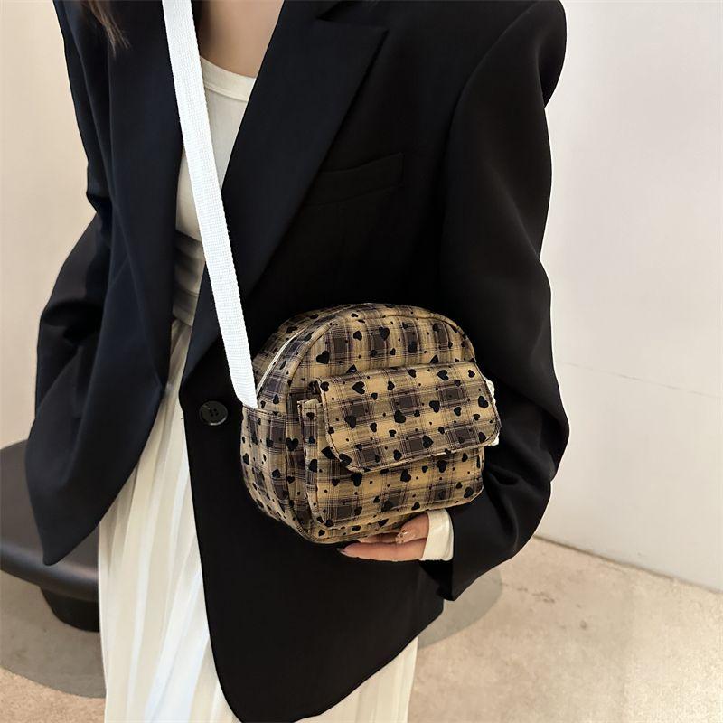 Mode Karomuster Kleine Tasche für Damen Koreanische Version Mini Vielseitige Schulter-Umhängetasche für Damen
