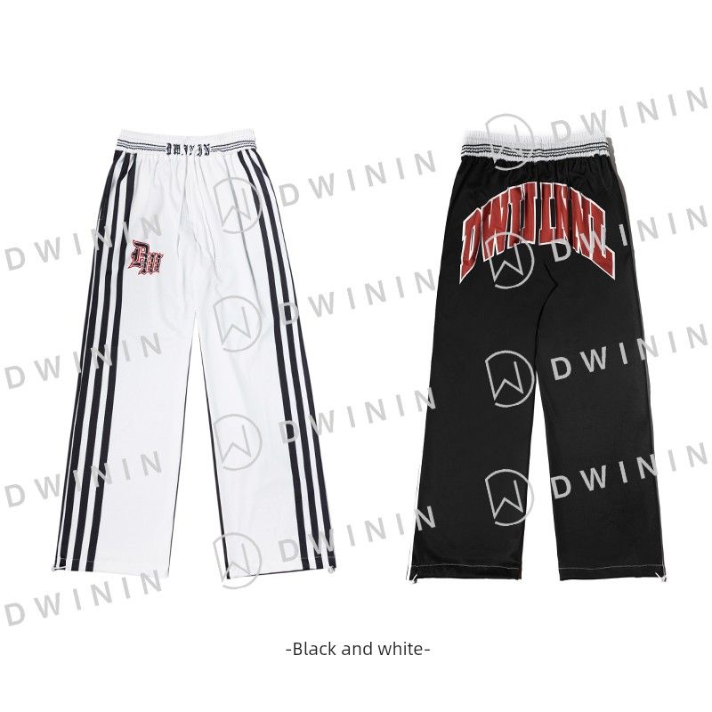 

2024 Новое поступление Оригинальный дизайн Спортивные брюки Женские Свободные Зауженные Уличные Стильные Повседневные брюки In230113 Black White M