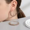 Fashion Jewelry Colorful Large Hoop Earrings Round Exaggerated Zircon Earrings Crystal Jewelry Studded Earrings Party