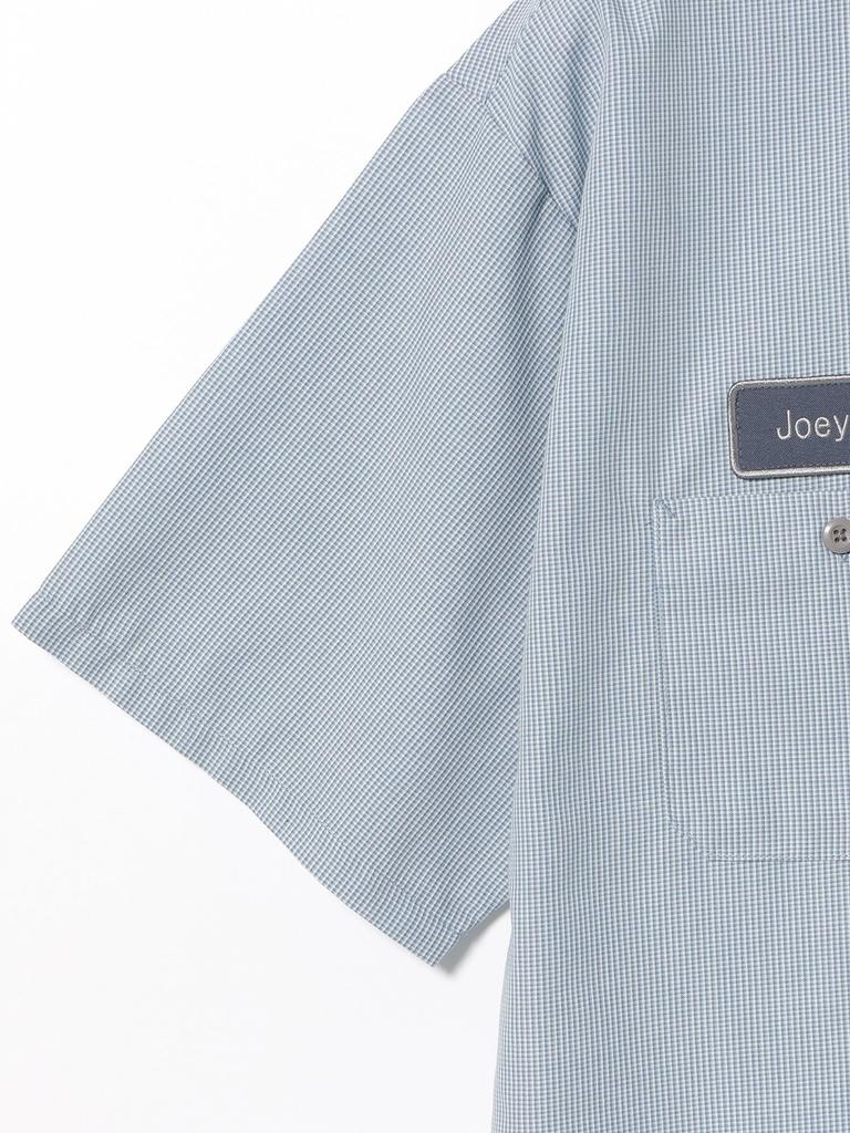 Beams Heart Men's GMS Mini Check Work Shirt, Blue, Size M, 42010069639