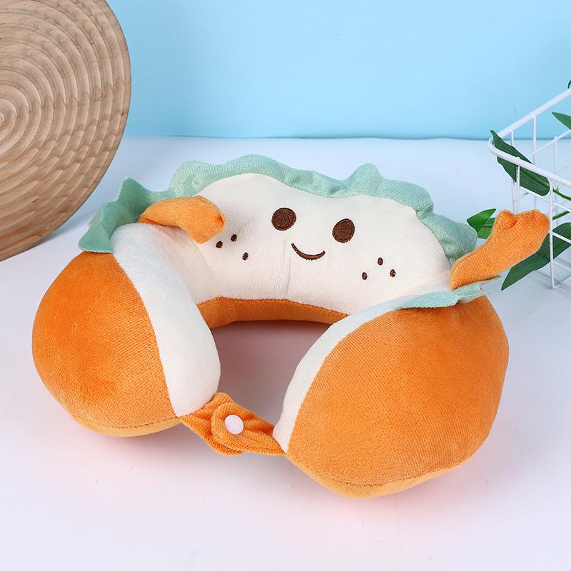 

2024 Многофункциональная мультяшная подушка для шеи и спины в виде хлеба: Плюшевая поддержка для сна в офисе 29*29*10cm