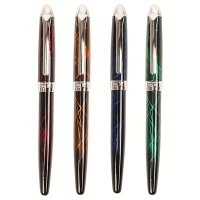Pluma estilográfica de diseño creativo de lujo y alta calidad, hecha de material acrílico, adecuada para bolígrafos de escritura diaria