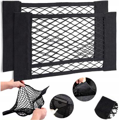 Strong Velcro Mesh Organizer Bag For Car Trunk 40X25