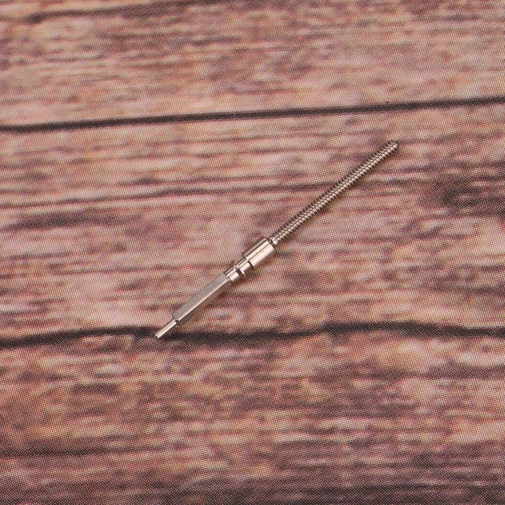 Silver Watch Winding Stem 0.9/1.2mm Alloy Watch Stem for 7750 Movement Watch Strap Link Pins