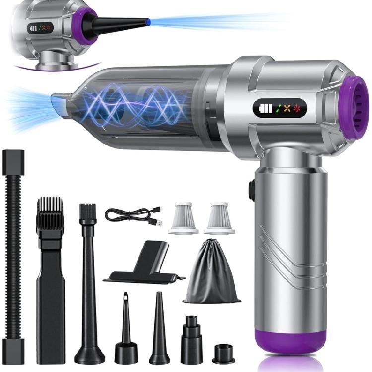 High Capacity Rechargeable Wireless Car Vacuum With Rotational Airflows Cyclonic System Quick Charge 3Hrs Deep Cleaning