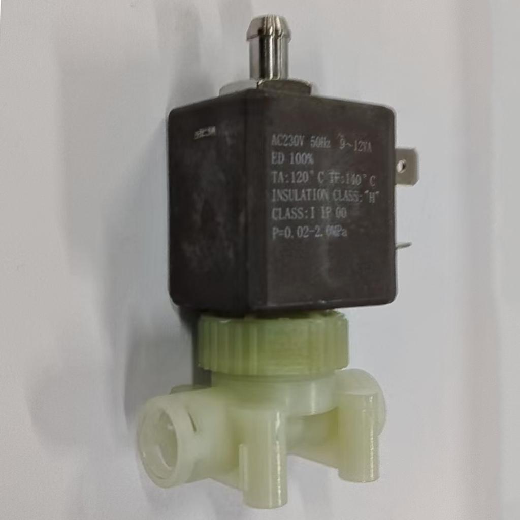 230V Electromagnetic Control Valve Plastic Electrical Solenoid Valve Steam Valve Plastic Material for Coffee Machines