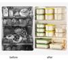 Innovative Timer Refrigerator Sealed Box for Organizing Fruits Vegetables Fridge Food Organizer with Drain Basket