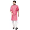 Ashtang Department1 Cotton Blend Solid Regular Fit Kurta Pyjama (Pln K Gajri )