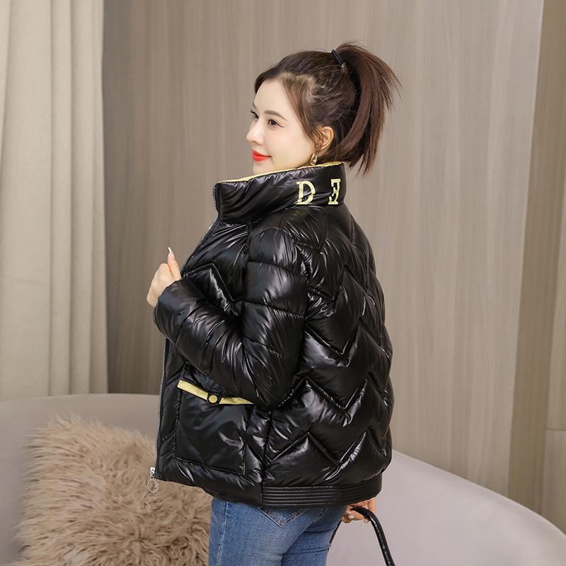 Women's new glossy cotton-padded clothes leave-in winter short cotton-padded clothes women's coats are thin out of season, and small cotton-padded jac