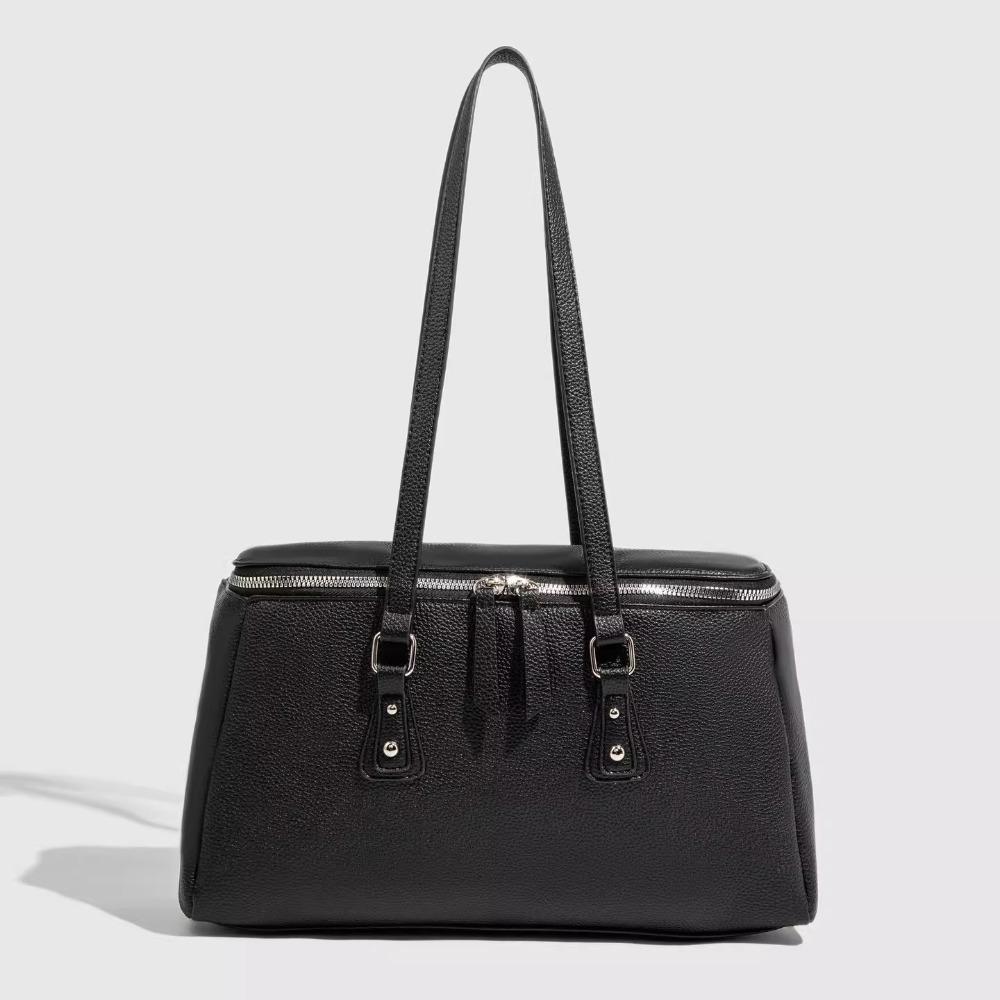 New shoulder bag women's ins simple large-capacity solid color tote bag fashionable and versatile work commuter bag
