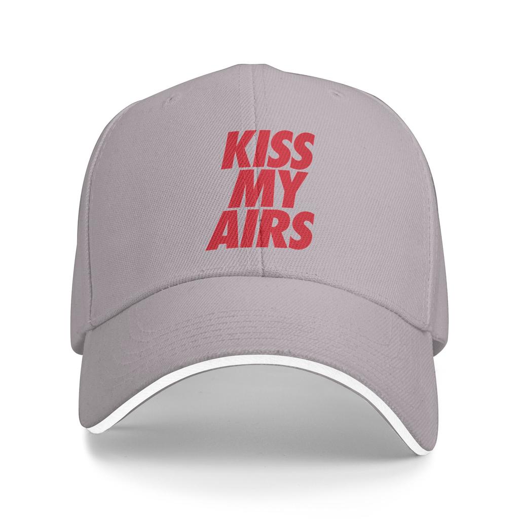 Personalized Classic Kiss My Airs Baseball Cap for Unisex Women Adjustable Adult Dad Hat Summer Sun Hat