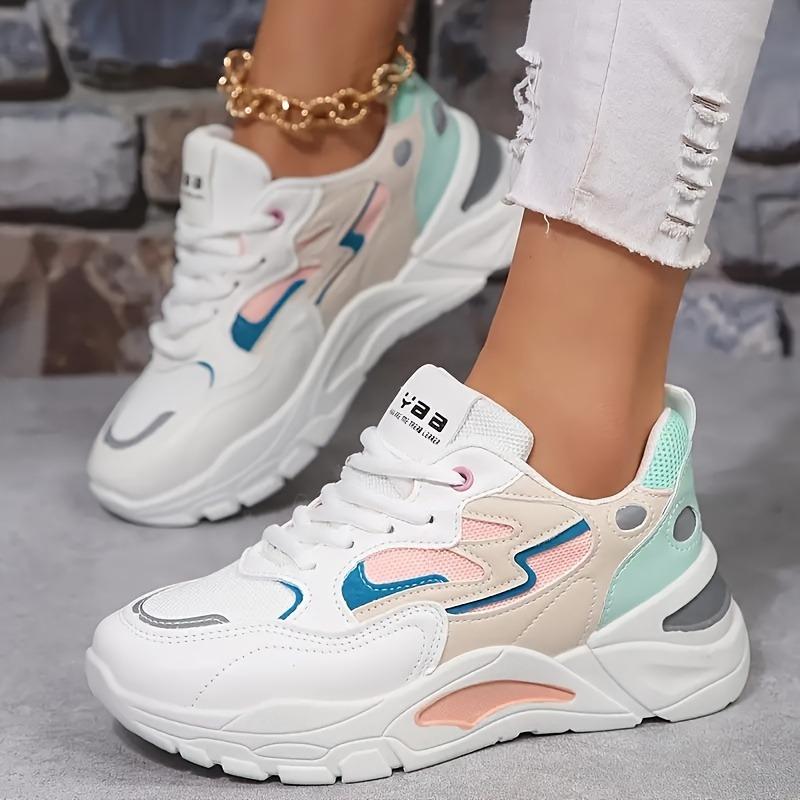 The New Korean Style Ins Dad Shoes for Girls In Autumn Are Versatile Thick-soled Sports Shoes