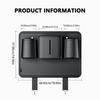 SEAMETAL  Car Seat Back Anti-Kick Mat Pu Leather Rear Seat Back Car Storage Bags Tissue Box Bottle Holder