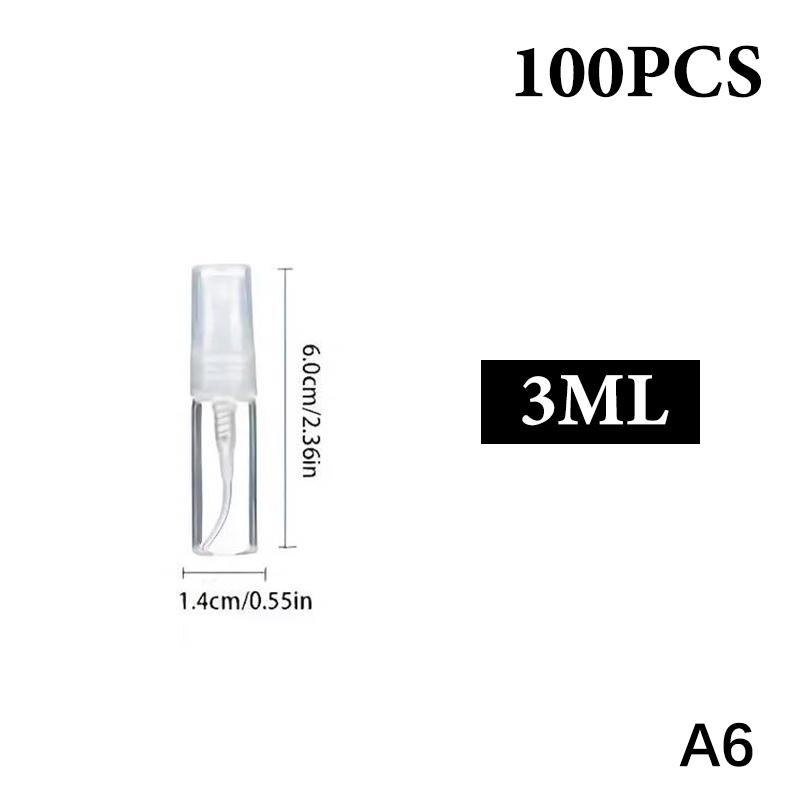 100 Stuks 10ml 5ml 3ml Glazen Sprayflesje Draagbaar Mini Navulbaar Parfuum Lege Fles Verstuiver Pomp Sprayflesje Transparant