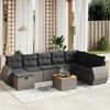 VidaXL Garden Lounge Set with Cushions 9 Pcs, Patio Sofas, Patio Furniture Set, Outdoor Furniture, Grey 3265099