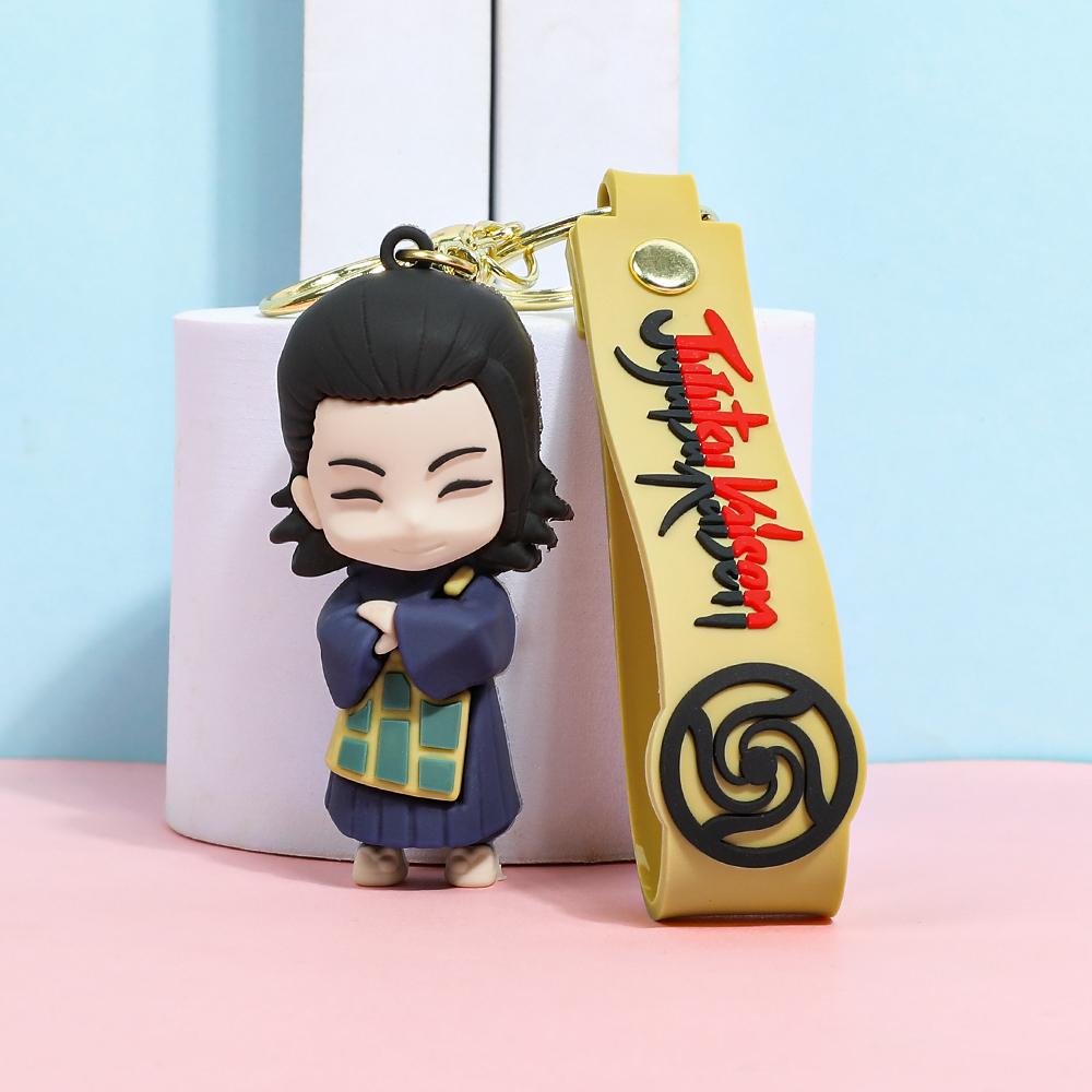 Jujutsu Kaisen 3D Silicone Keychain Set Anime Characters Gojo Yuji Itadori Megumi Fushiguro Keychain Bag Charm Backpack Pendant