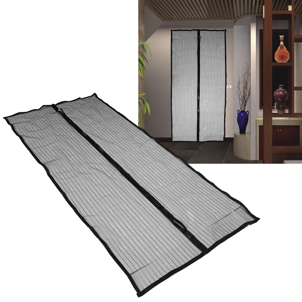 Magnetic Door Curtain Automatic Closing AntiMosquito Door Screen for Bedroom Kitchen(White )