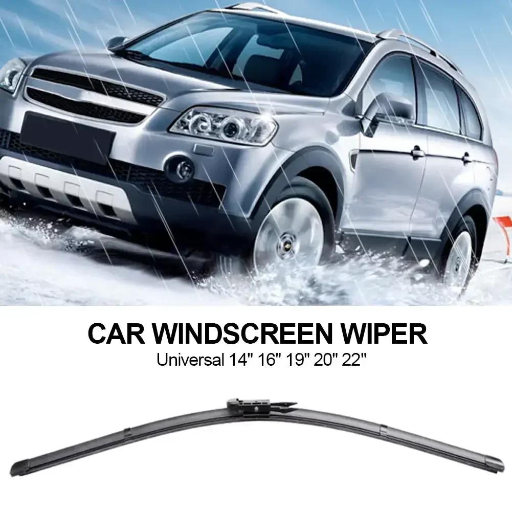 1 Stück Auto-Wischerblätter, universell, U-Typ, weicher Gummi, ohne Knochen, langlebig, geräuschreduzierend, Auto-Wischer 14" 16" 19" 20" 22"