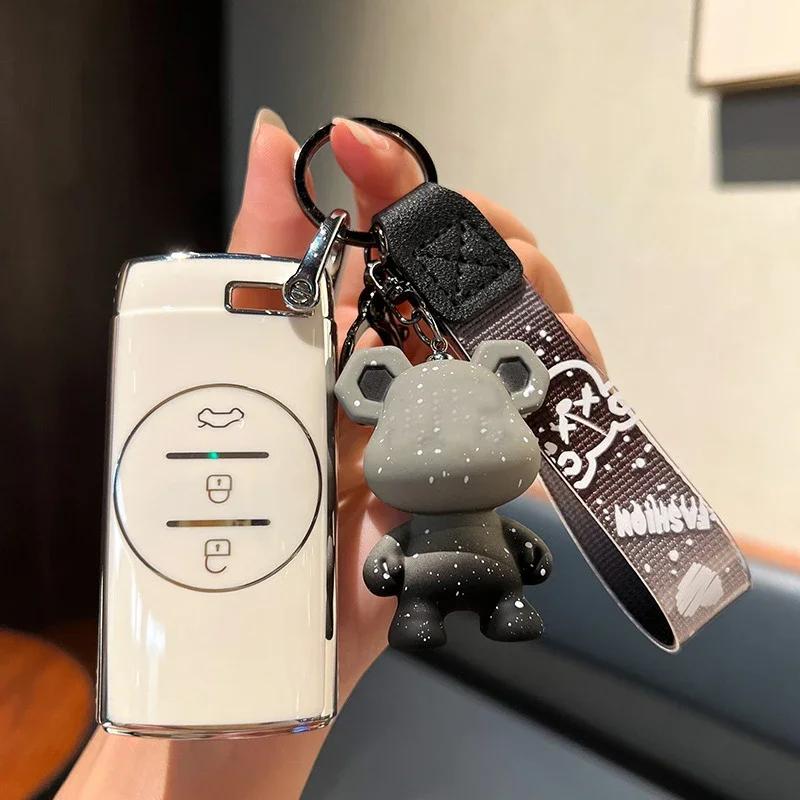 NEW TPU Car Remote Key Case Cover for Chery Tiggo 7 Pro 8 Pro Exeed Tiggo 2 3x Arrizo 5 Pro Gx 5x EQ7 2024 Wallet Accessories