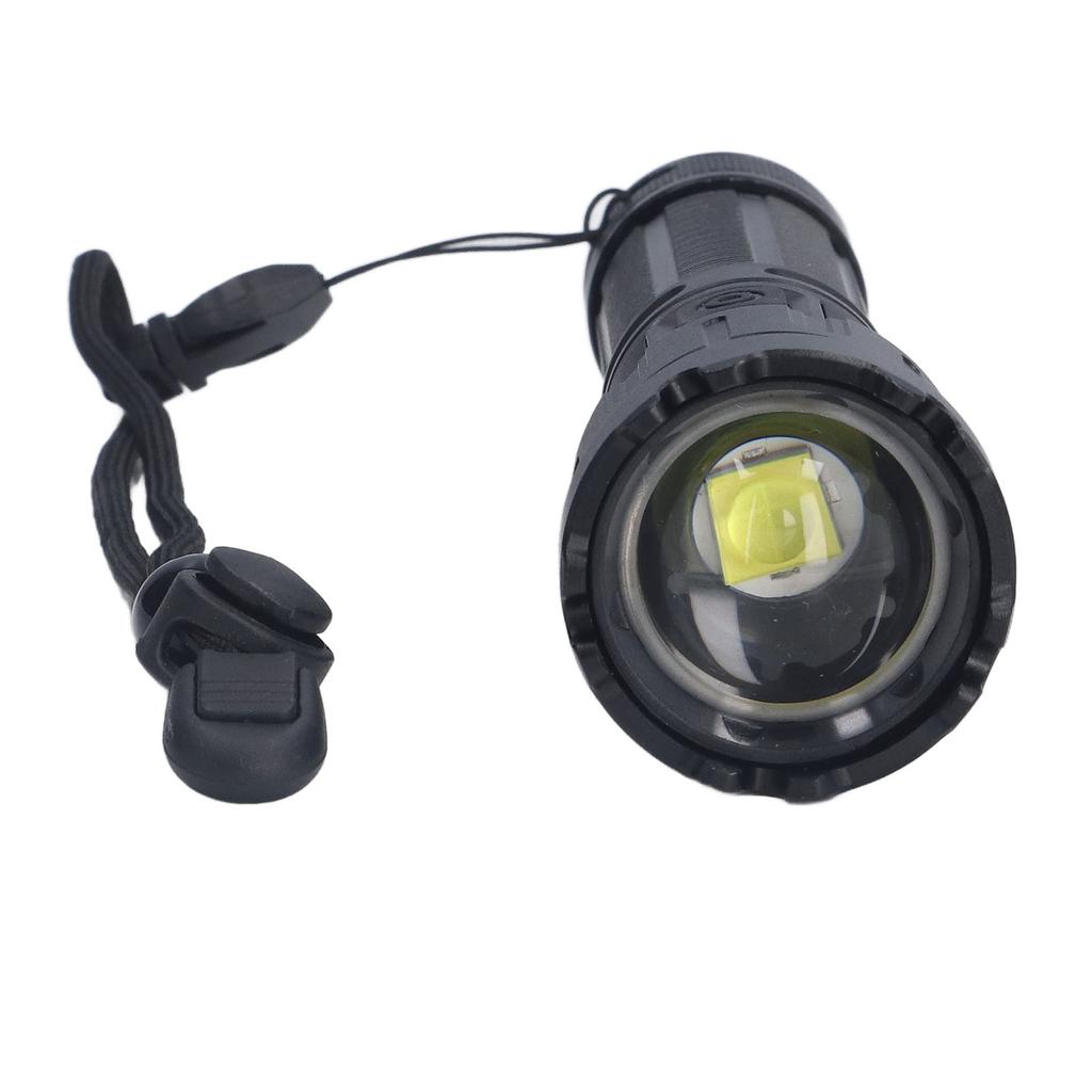 LED Camping Flashlight 5000LM Super Bright Magnetic Telescopic Zoom Waterproof Flashlight for Emergency Outdoor