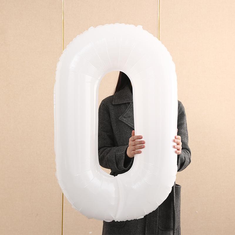 2nd Birthday Smiley Face Number Balloons for Kids - Outdoor Decoration & Photo Props (Boys & Girls)