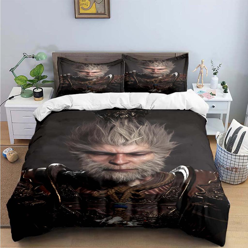 Exquisite Role The Monkey King Printed Bedding Sets Exquisite Set Duvet Cover Bed Comforter Set Bedding Set Luxury Birthday Gift