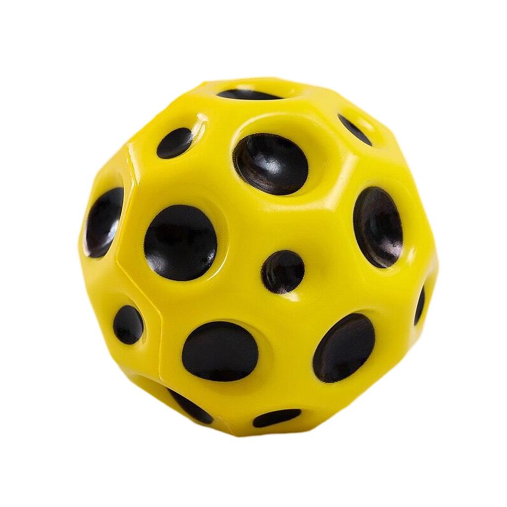 Hüpfball für Kinder, nützlicher Lochball, weicher Hüpfball, Anti-Fall-Mondform, poröses Spielzeug für den Innenbereich, ergonomisches Design