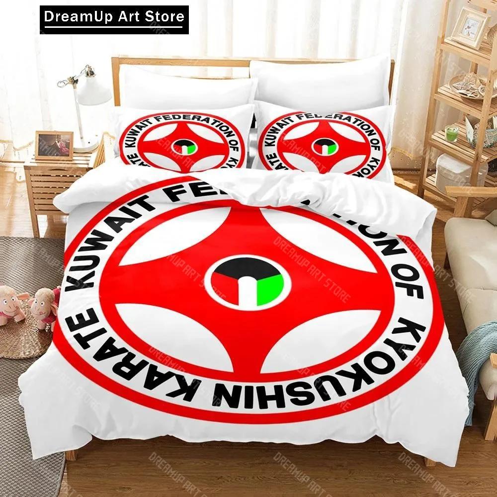 3D Print Kyokushin Karate Bedding Set Boys Girls Twin Queen Size Duvet Cover Pillowcase Bed Kids Adult Home Textileextile
