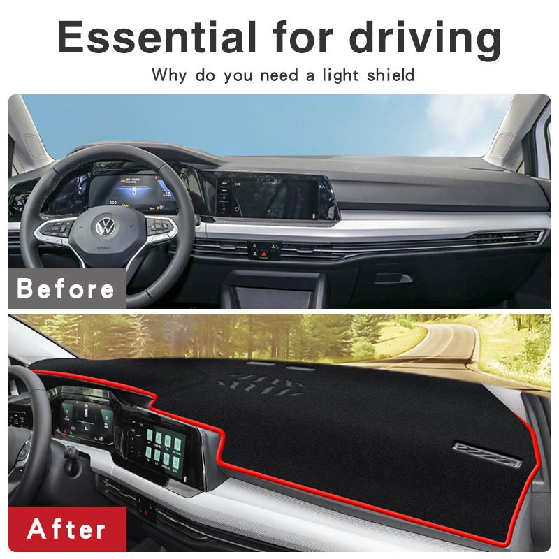 For Volkswagen VW Golf 8 MK8 R GTI R-Line   2022 2023 Car Dashboard Cover Mat Avoid Light Pads Anti-UV Non-Slip