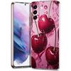 Cherries Cherry Fruit Phone Case For Samsung Galaxy S24 Ultra S23 FE S22 S20 S21 5G S10 S9 Plus S10E S8 Silicone Clear Cover