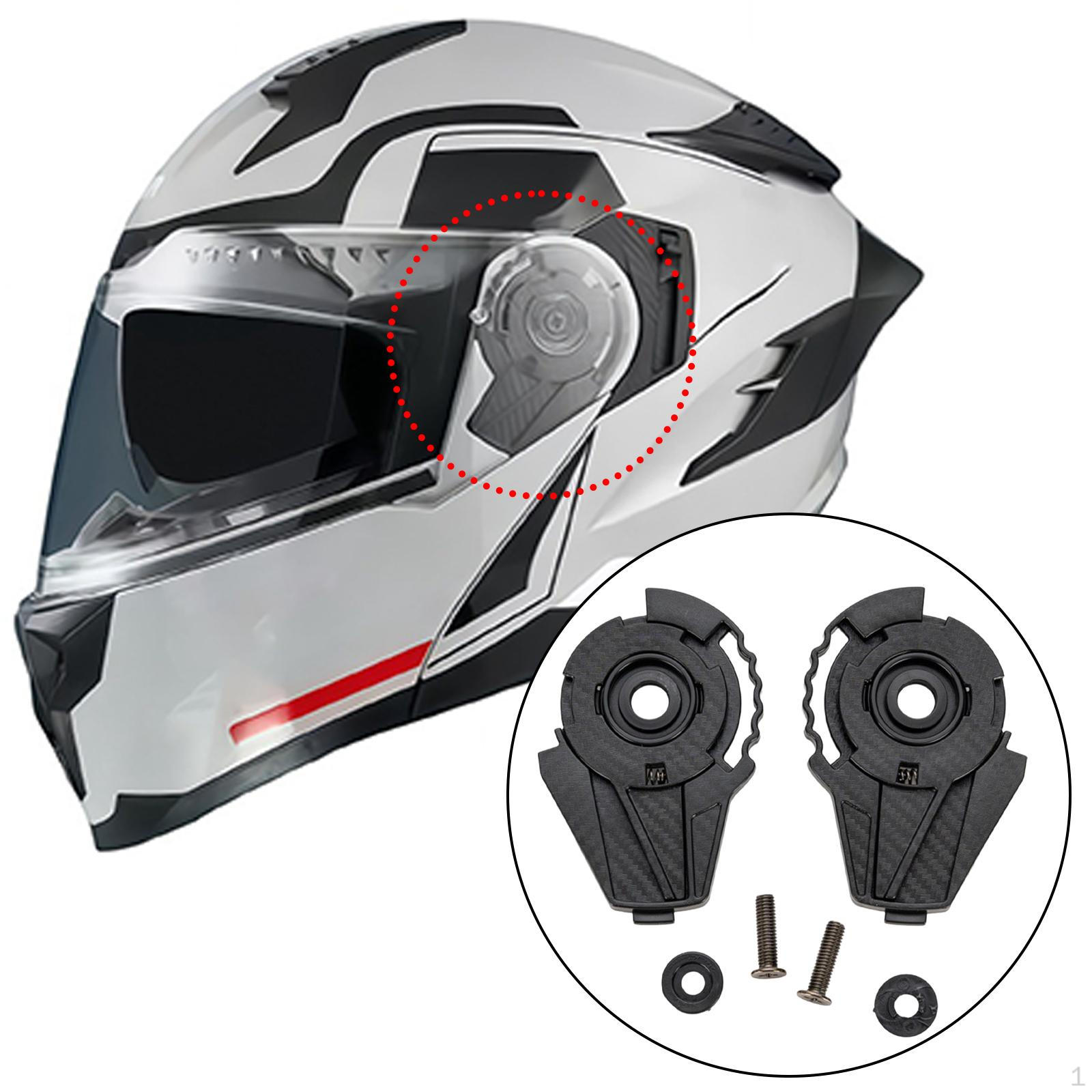 2 Pieces Helmet Visors Base Professional Practical Spare Parts Sturdy Premium Direct Replaces