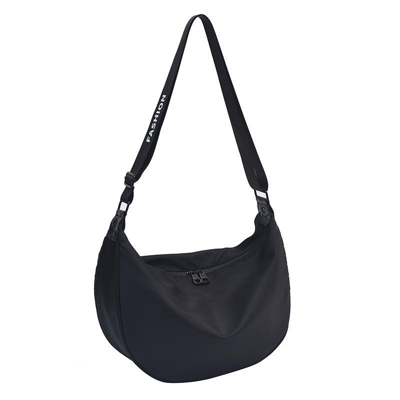 Hochwertige einfarbige vielseitige schräge Span-Tasche Damen große Kapazität Pendler-Umhängetasche einfache Damentasche Freizeit-Sport-Paar-Tasche