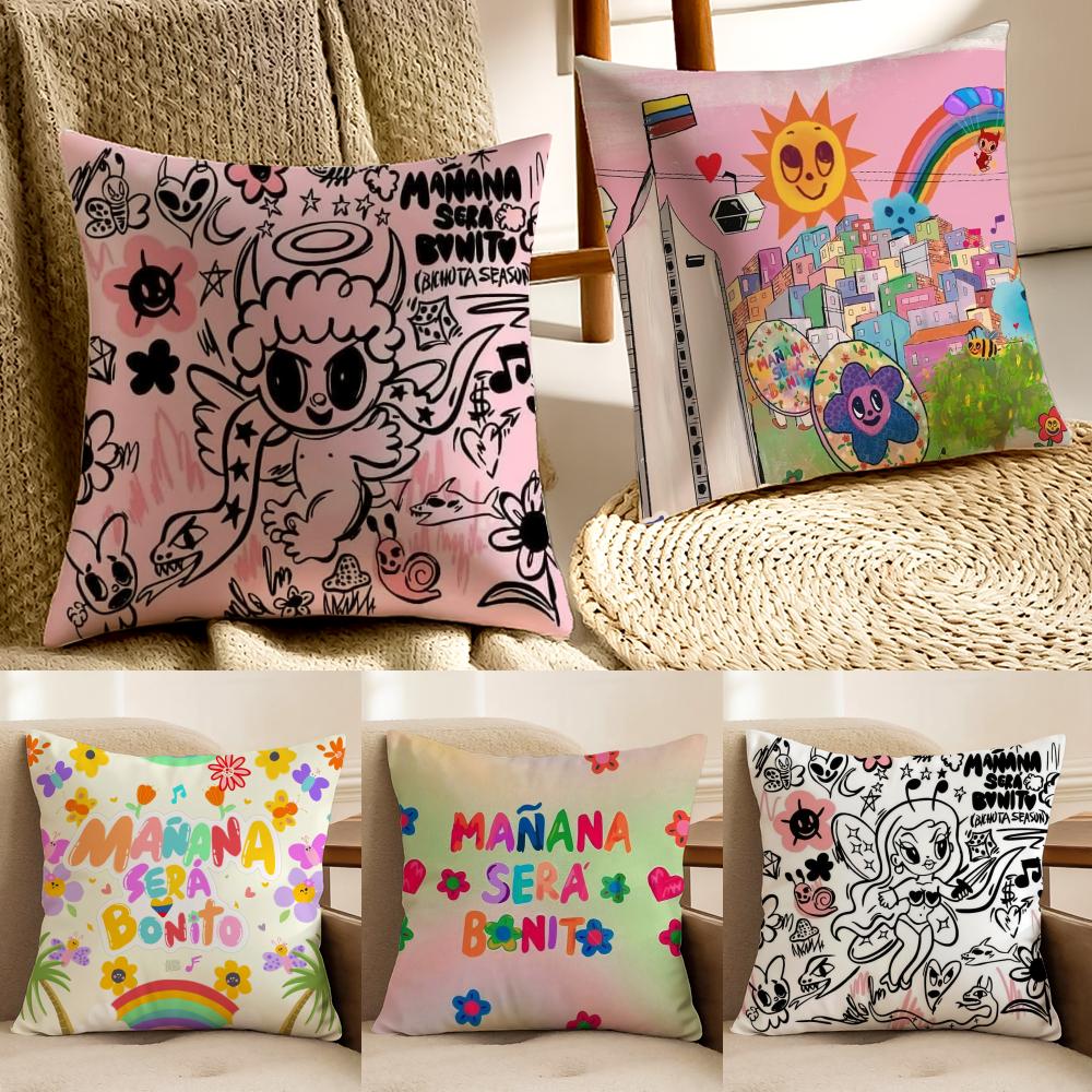 Reggaeton Colombian Singer KKarol G Cushion Cover Pillowcase Antidustmite living Room Sofa Decor Cushion Room