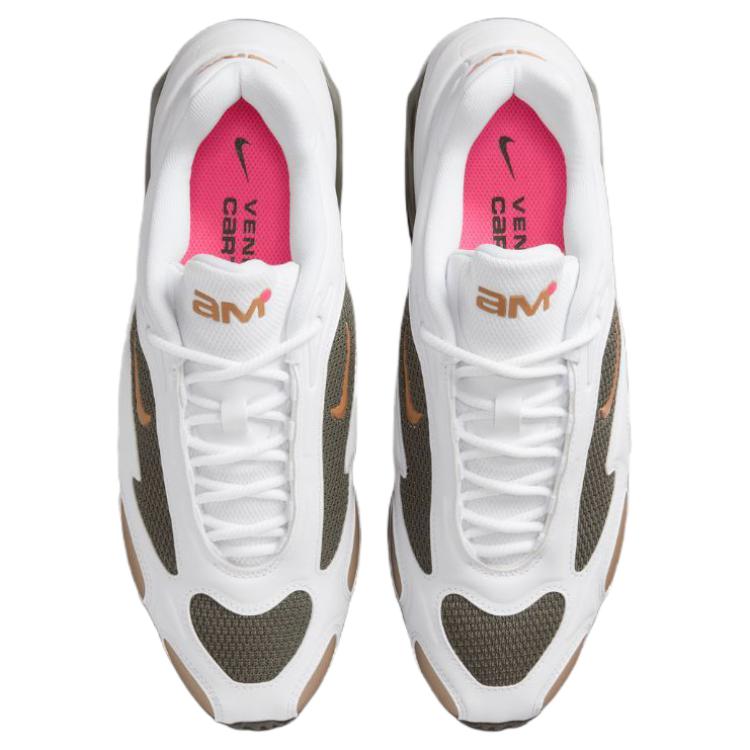 Nike Veneda Carter x Air Max Muse Hvit Cargo Khaki Damesneakers Hyper-Rosa Fløyel-Brun Metallisk-Sølv HV9928-100