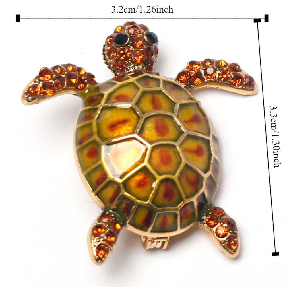 Klasická brož se zvířaty Šperky Želva Odznak Želva Brože Šál