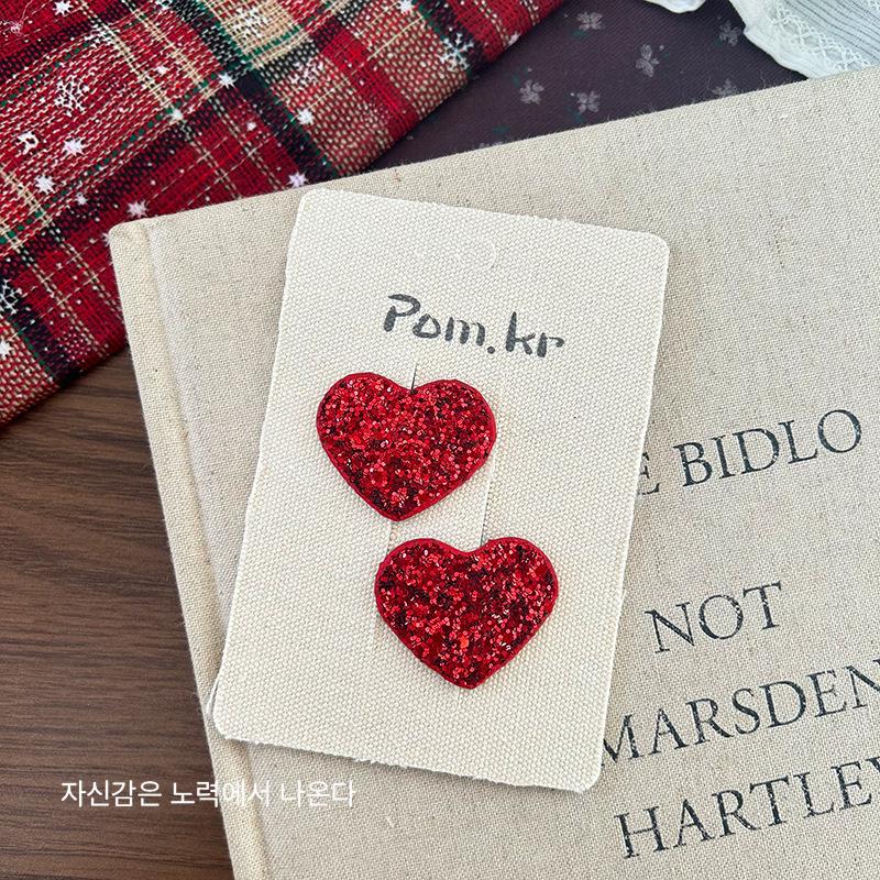 Neuer Süßer und Niedlicher Kinderstil Feiner Glitzernder Fünfzackiger Stern Herz Mode Haarspange Paillettenstern Gebrochene Haarspange Mädchen Haaraccessoire