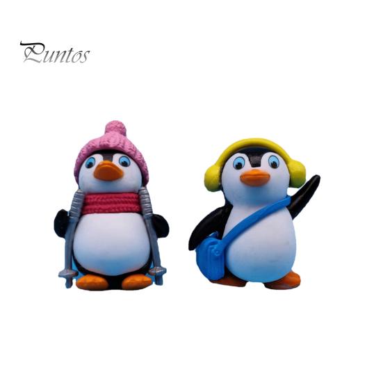 Fish Tank Animal Pendant 1 Set Aquarium Landscaping Non-fading Vivid Penguin Shape Floating Diver Ornament for Home