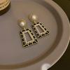 Silver Needle Retro Black Zircon Love Butterfly Earrings Sweet Cool Style Personality Earrings Light Luxury Premium Earrings