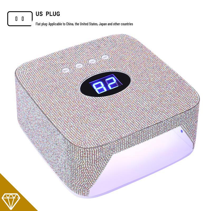 S50 Portable Wireless Nail Light Therapy Lamp with Diamond-Sticking, Quick-Drying Feature